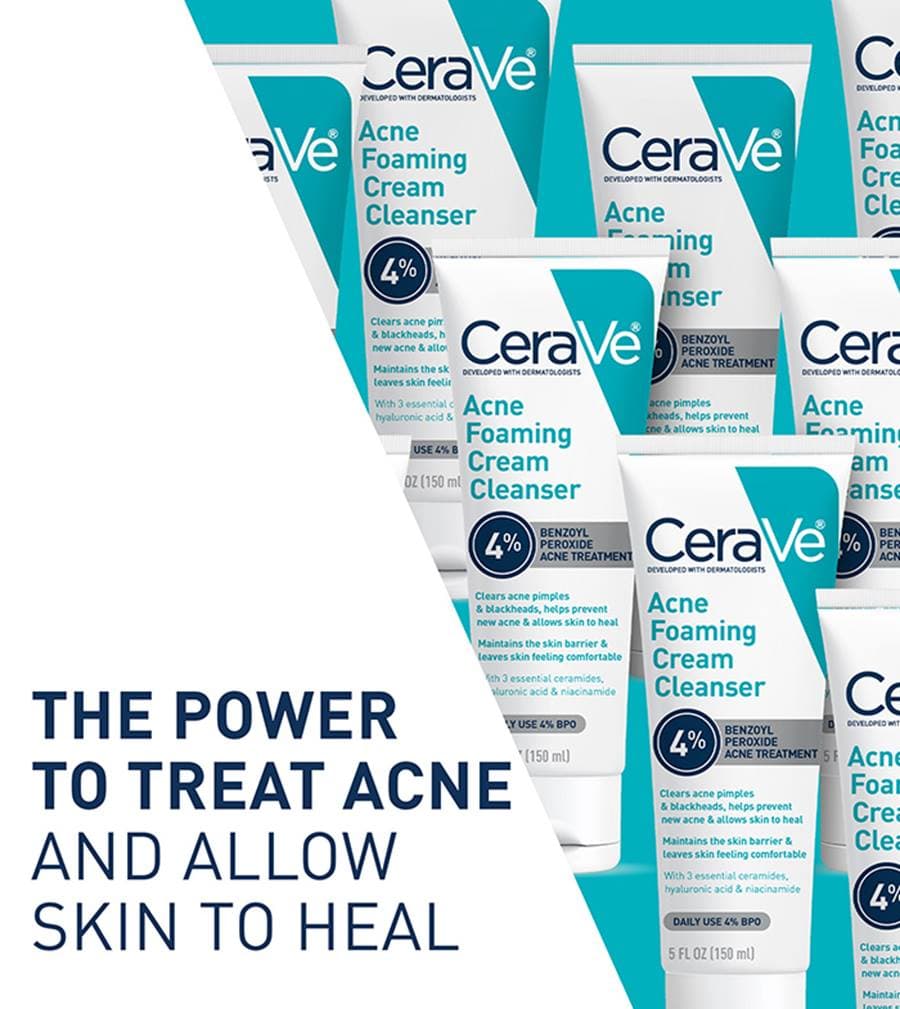 Cerave Acne Foaming Cream Cleanser (150ml) , Cerave Cleanser For Acne Problem , Cerave face wash Acne Facewash Acnes Facewash , Moisturizer Cream Oil Cleanser, Face Cleanser, Cera Ve Cleanser, Cera Ve Acne Cleanser 1