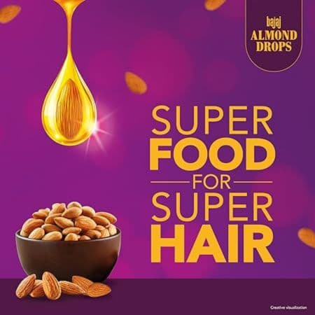 Bajaj Almond Drops Hair Oil, 475ml, 6X Vitamin E, Almond Oil 3