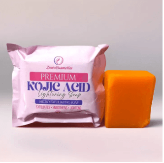 Premium Kojic Acid Soap by Zuwa Cosmetics, Exfoliates, Smoothens, Lightens