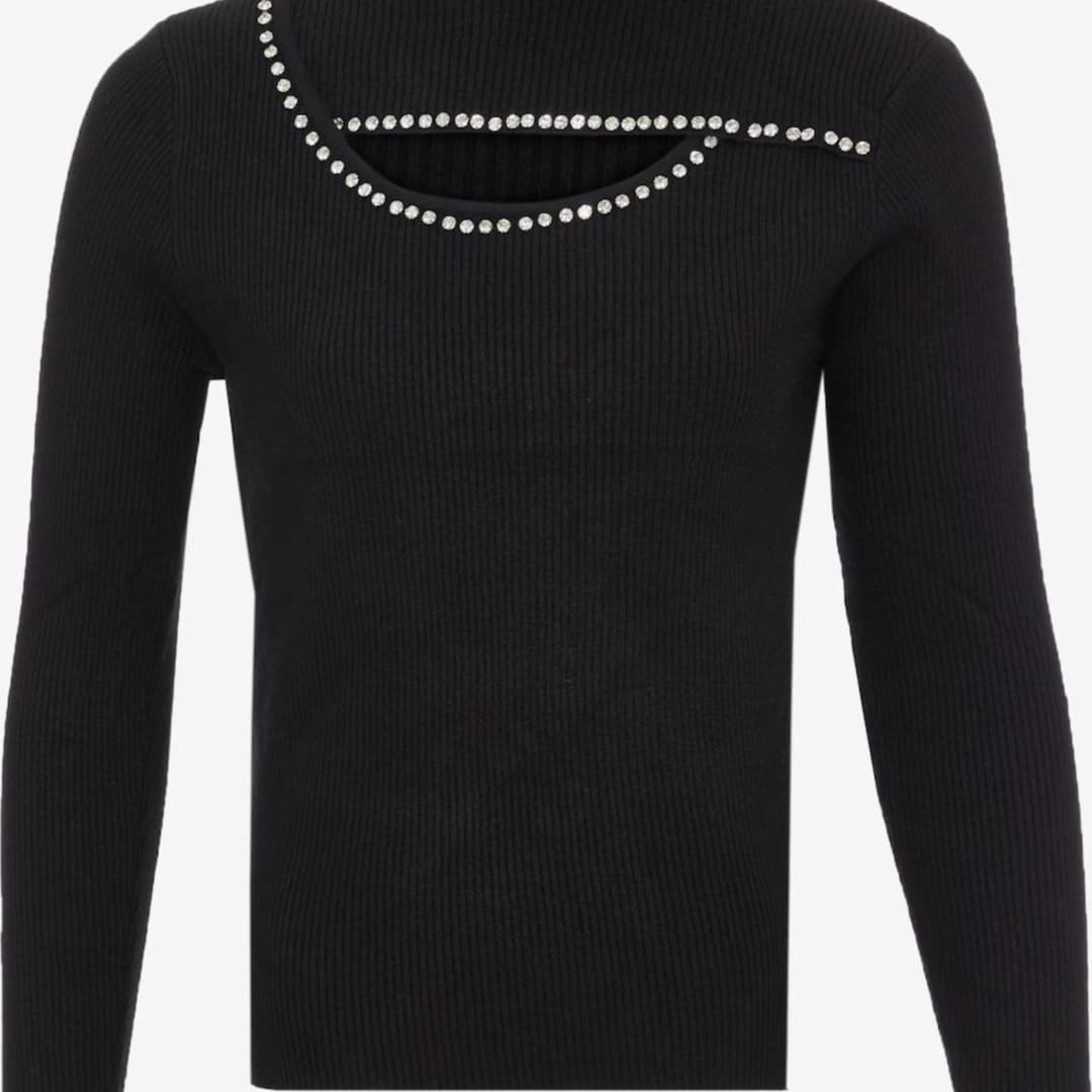 Casual Knitted Cut Top 1