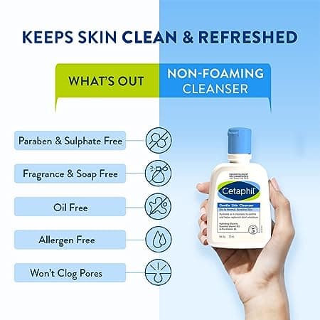 Cetaphil Gentle Skin Cleanser for Dry to Normal Sensitive Skin - 125 ml 3