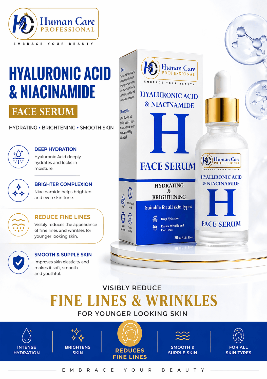 Human Care Hyaluronic Acid & Niacinamide Serum 2