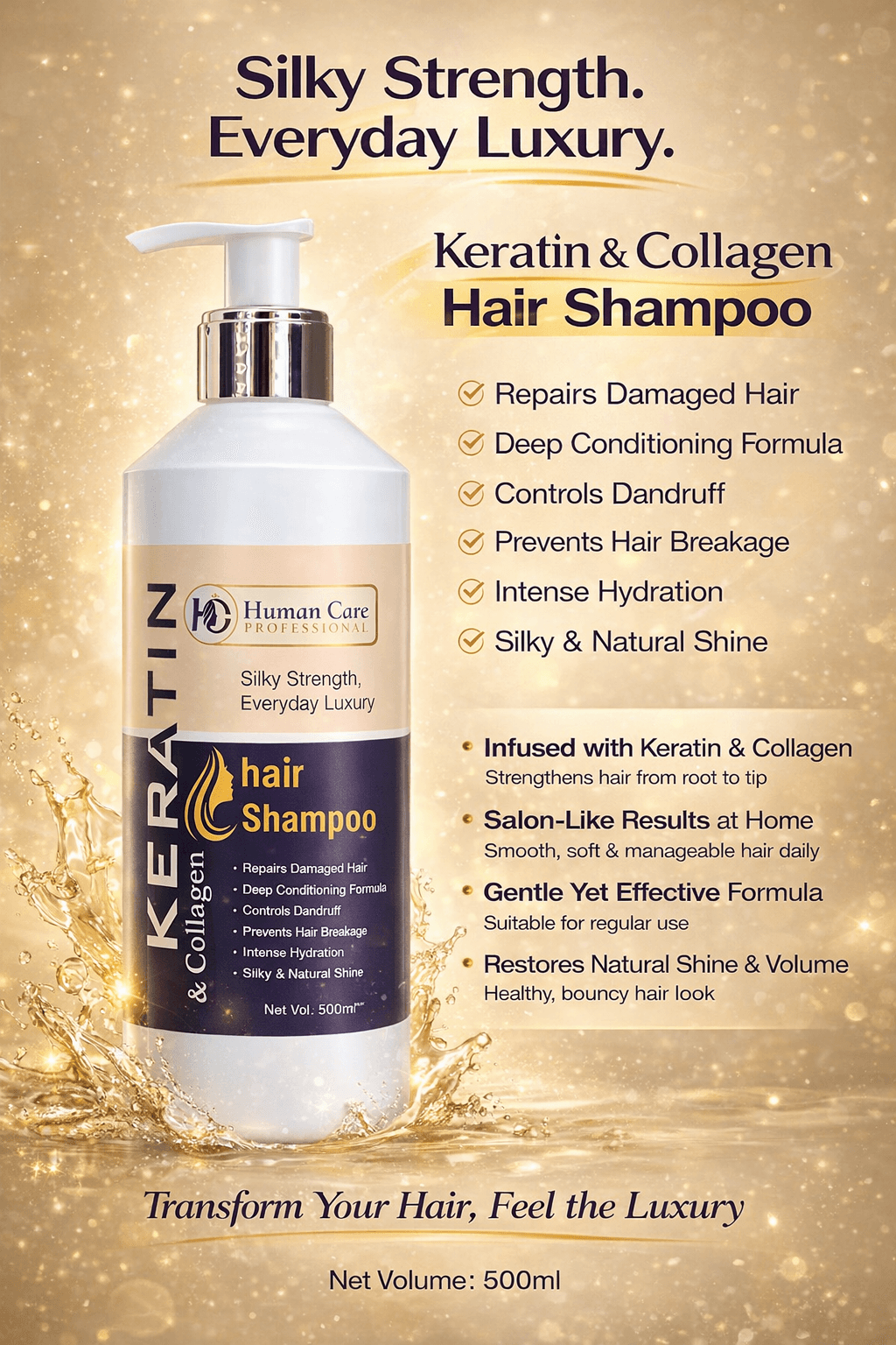 Human Care Keratin Shampoo