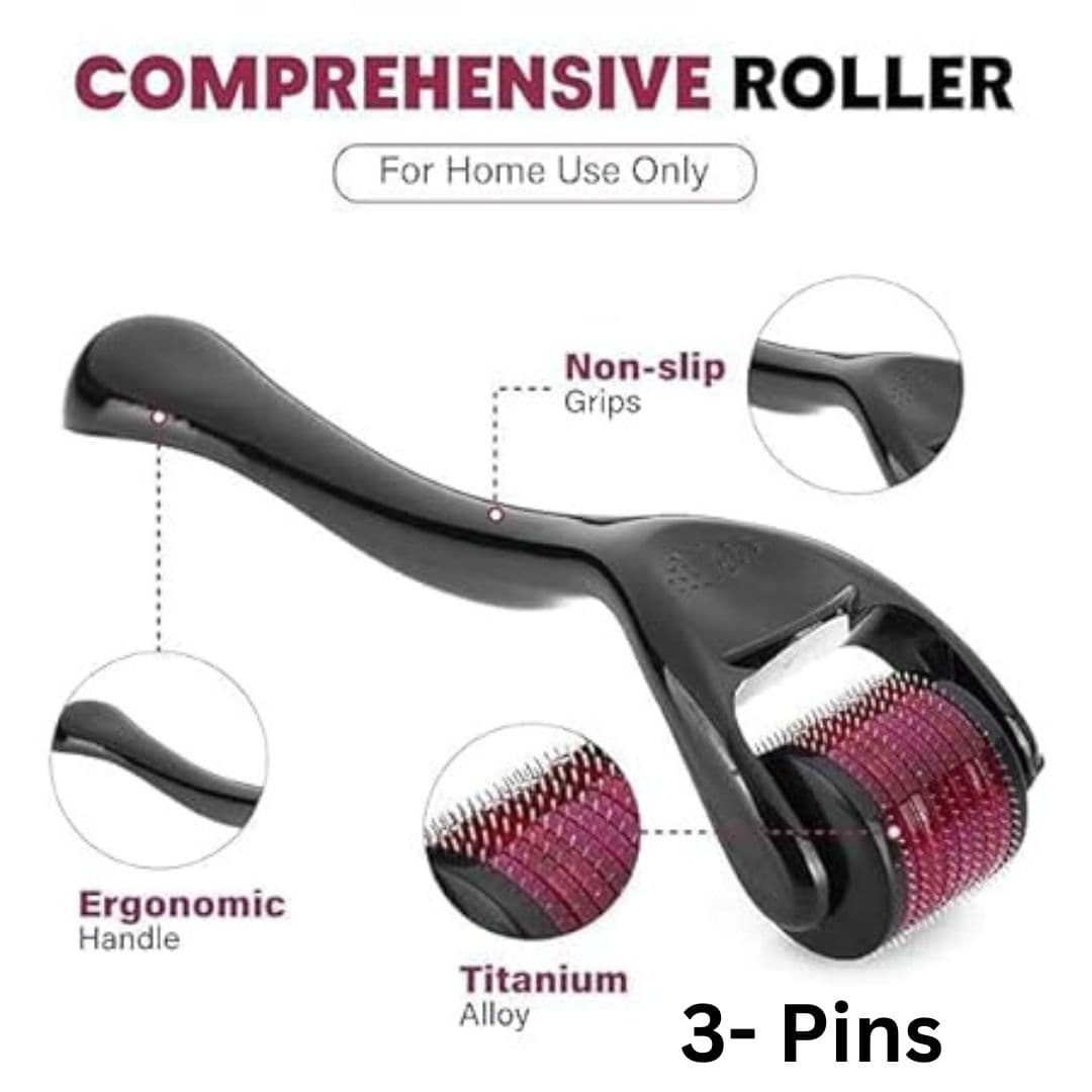 Derma Roller with 540 Titanium with Micro Needles 0.5 mm 3