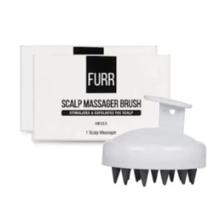 Super Soft Shampoo and Scalp Massage Brush - Black and White 2