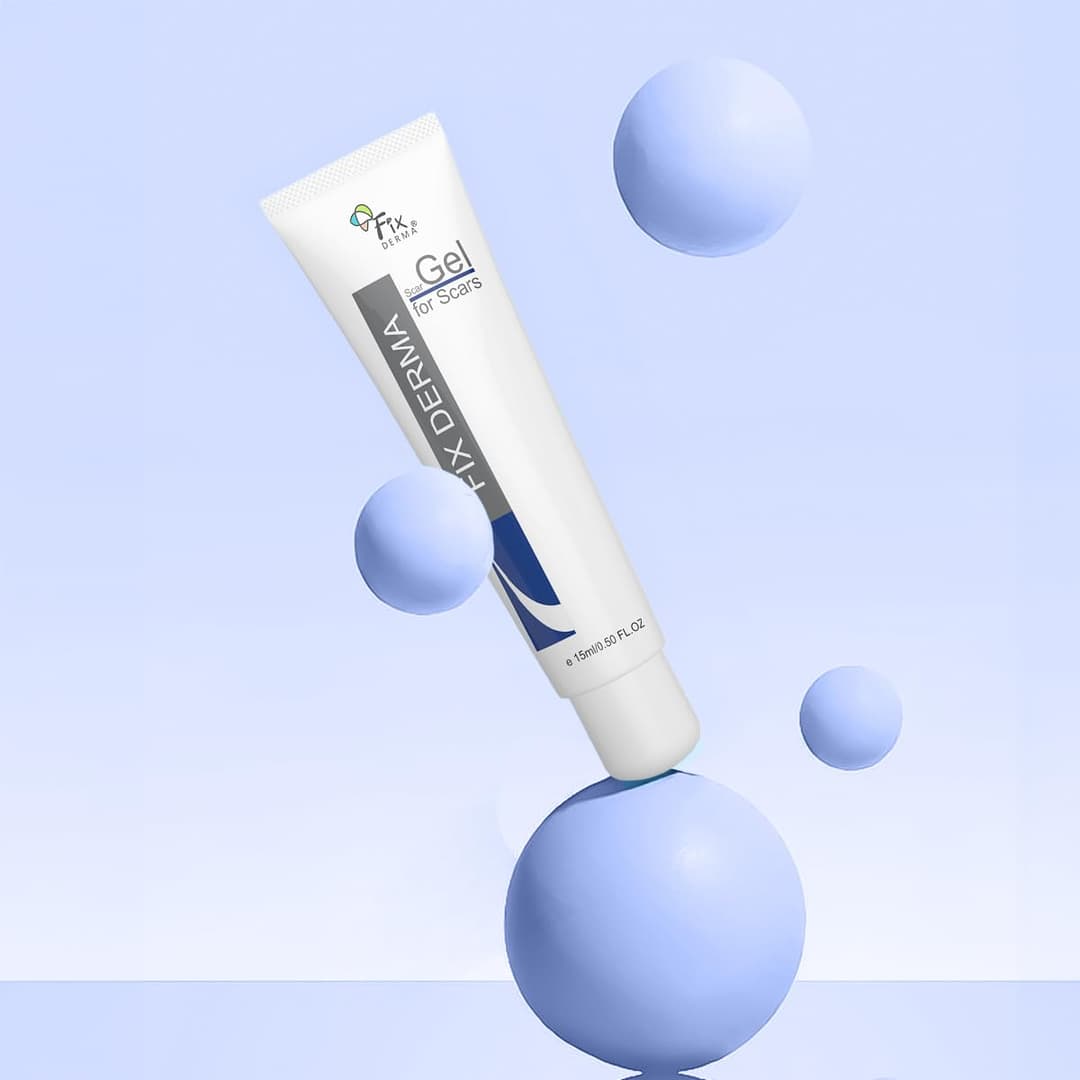 Fix Derma Scar Gel (15ml) used for treatment of Acne Scars, Burns, Injury