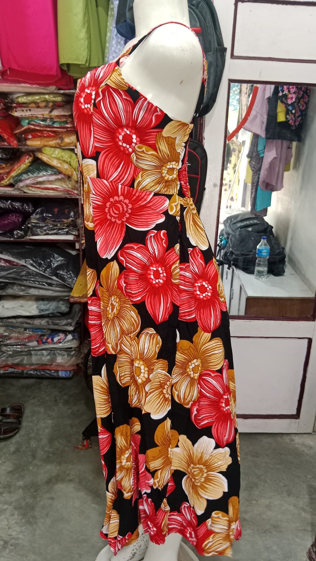 Floral Print Dress Gown  1