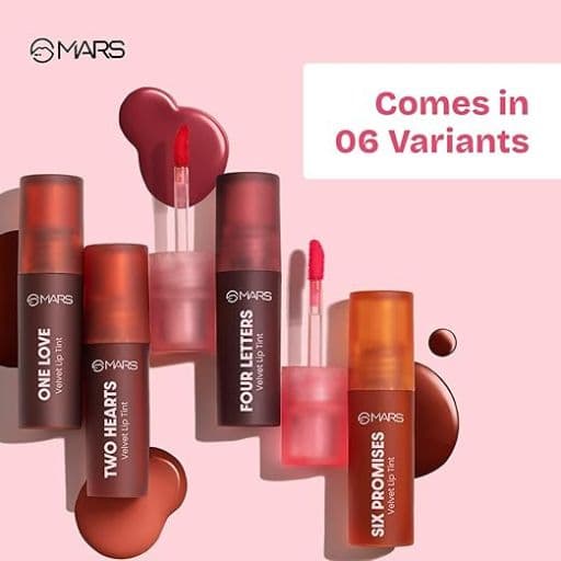 MARS Love Track Velvet Lip Tint 2.8ml | Velvet Matte Finish | Non-Sticky & Lightweight | Highly Pigmented | Comfortable Wear | 3