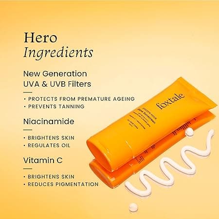 Foxtale SPF 50 Vitamin C Glow Sunscreen  1
