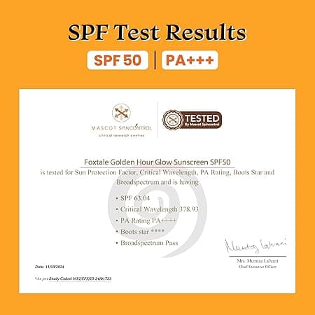 Foxtale SPF 50 Vitamin C Glow Sunscreen  3