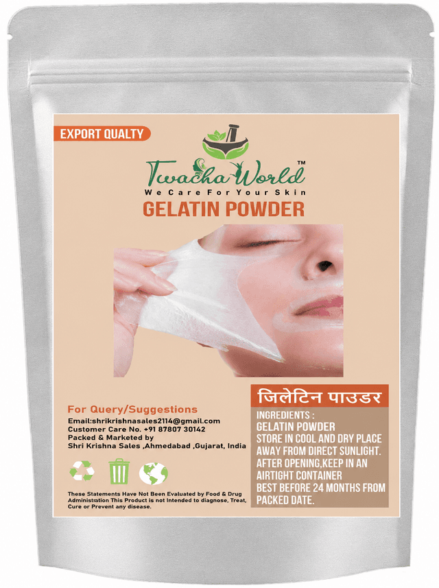 Gelatin Powder For Face Mask/Hair Removal/Peel Off Mask Removes Blackheads & Whiteheads 25g