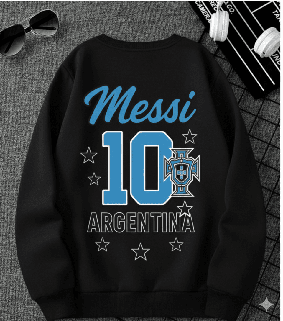 Premium Quality Messi Printed  Sweatshirt for women and men