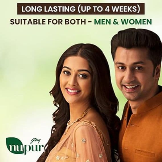 Godrej Nupur Hair Color of pack of 3, Every pack 25g ,100% Pure Henna Powder. 2