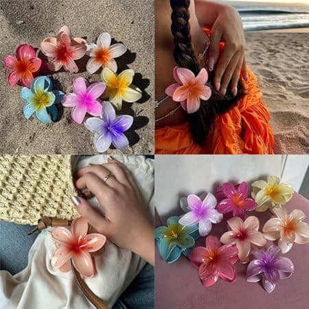 Hair Clips For Women 6 Pack Flower Hair Accessories For Girls 2