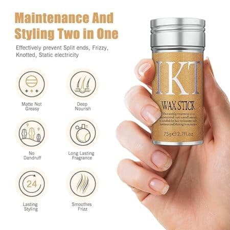 Hair Wax Stick For Women Hair Styling, Wax stick for hair, Broken Hair Finishing Stick Hair Tamer Stick Hair Stick for Frizzy Hair Wax Stick for Hair Women Baby Hair  3