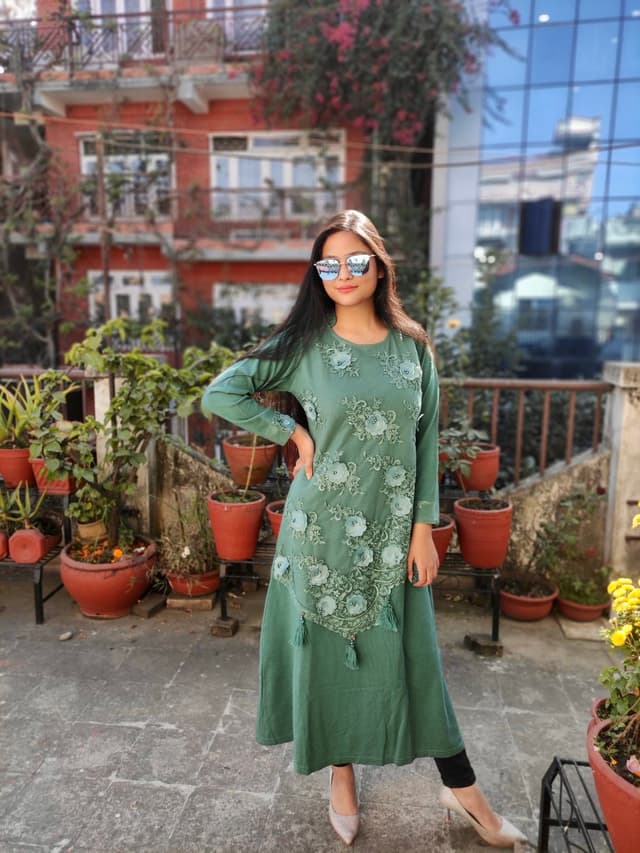 Wollen One Piece Dress 