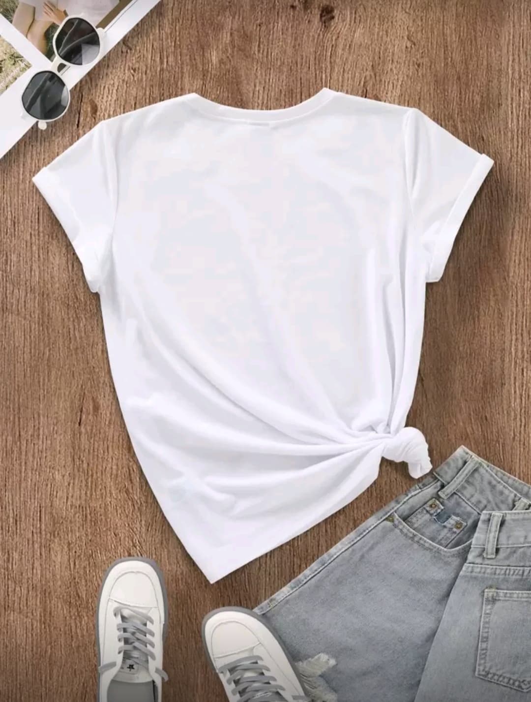 Street Style Happy Printed Tshirt For Women  1