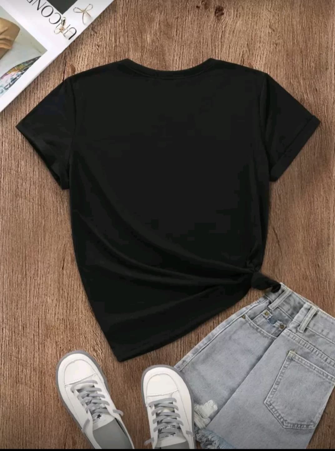 Street Style Happy Printed Tshirt For Women 1