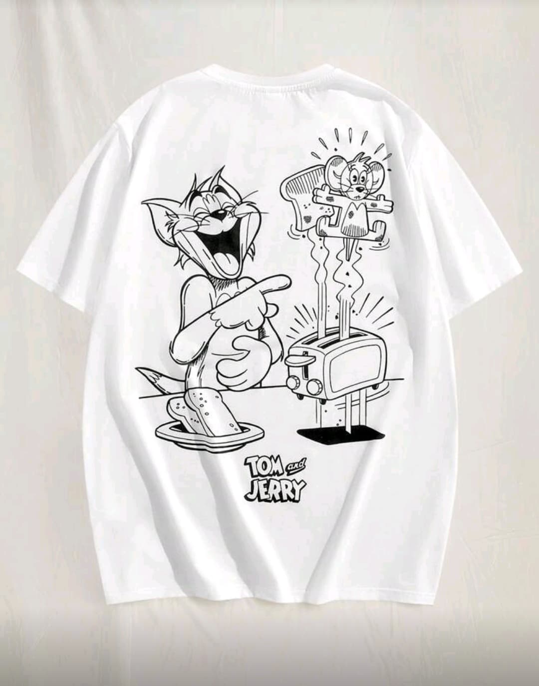 Street Style Tom & Jerry Printed Tshirt 