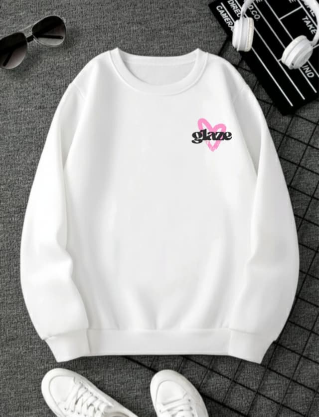 Glaze Printed Sweatshirt For Women