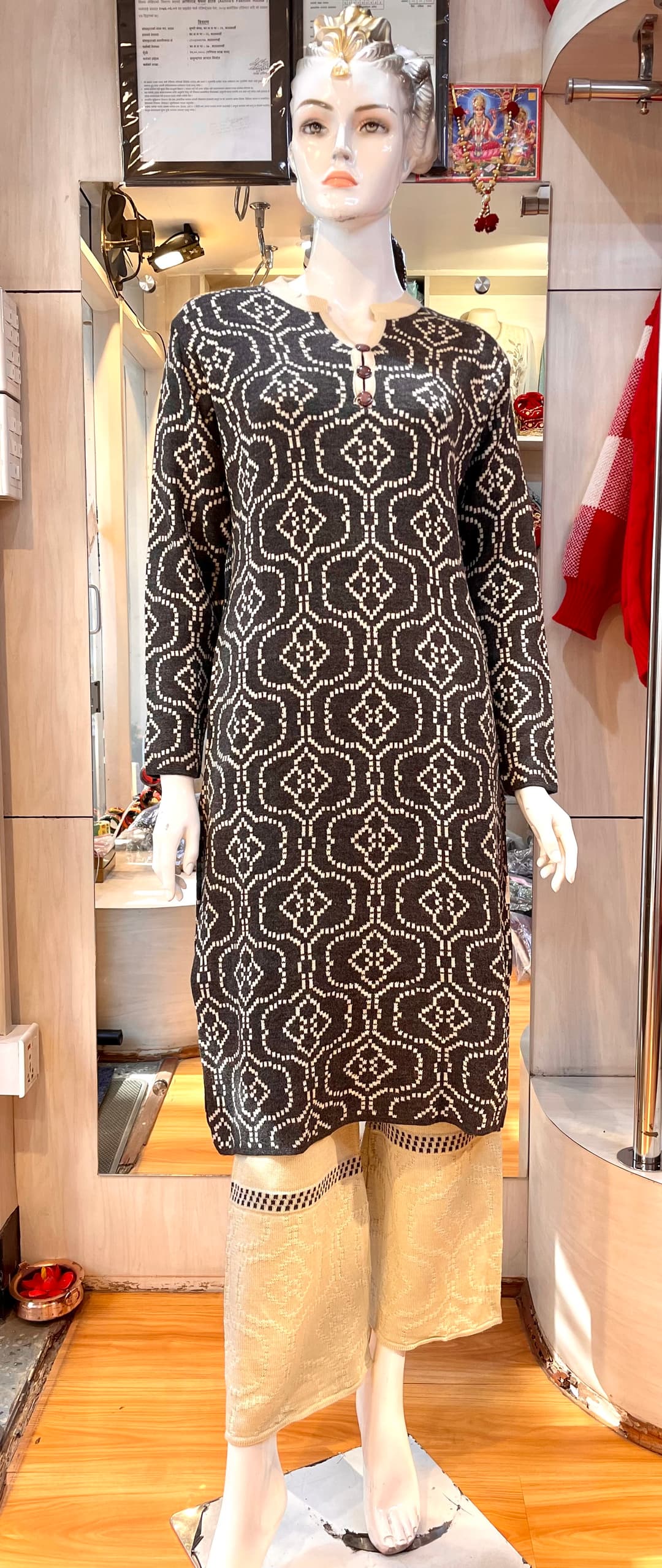 Wollen Kurti Plazo Sets  1