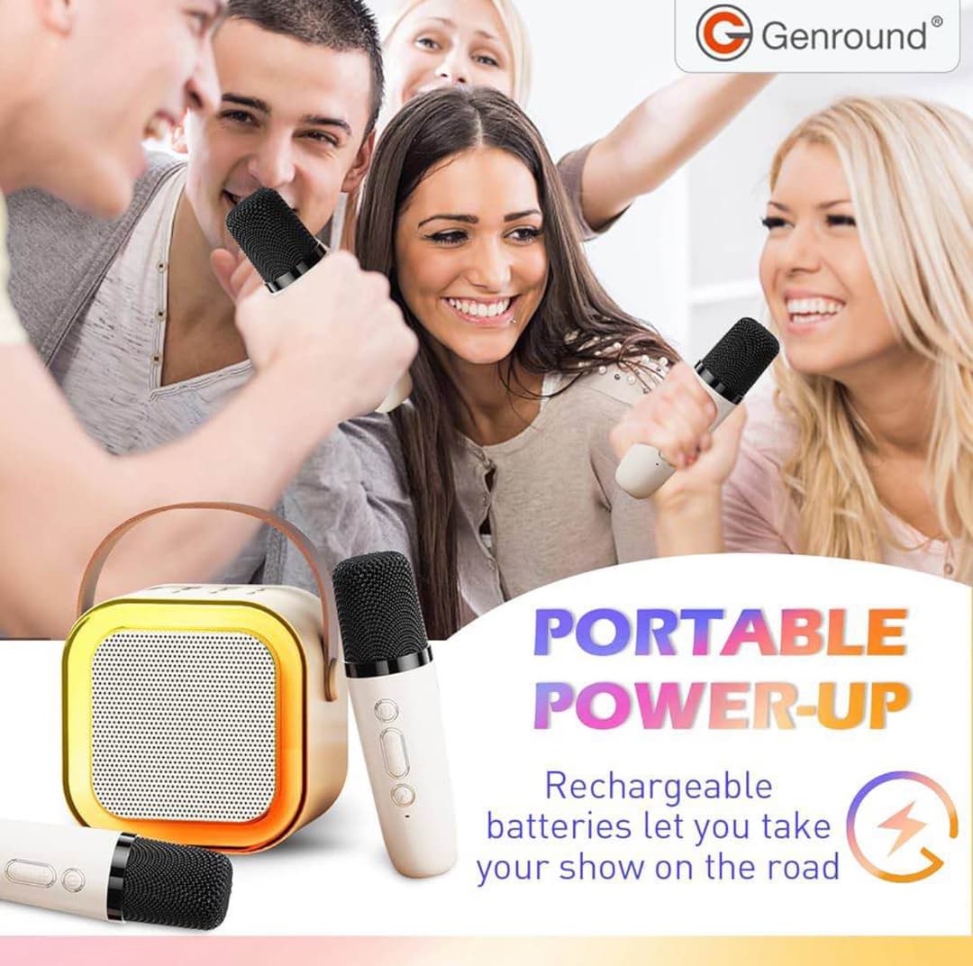 Colorful karaoke sound system Model: K12 double mic 2