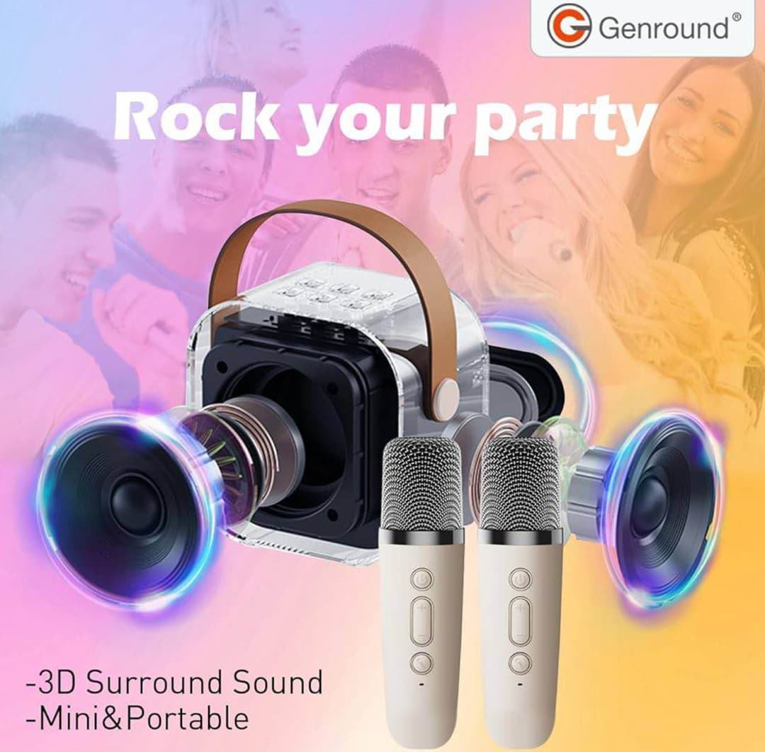 Colorful karaoke sound system Model: K12 double mic 3