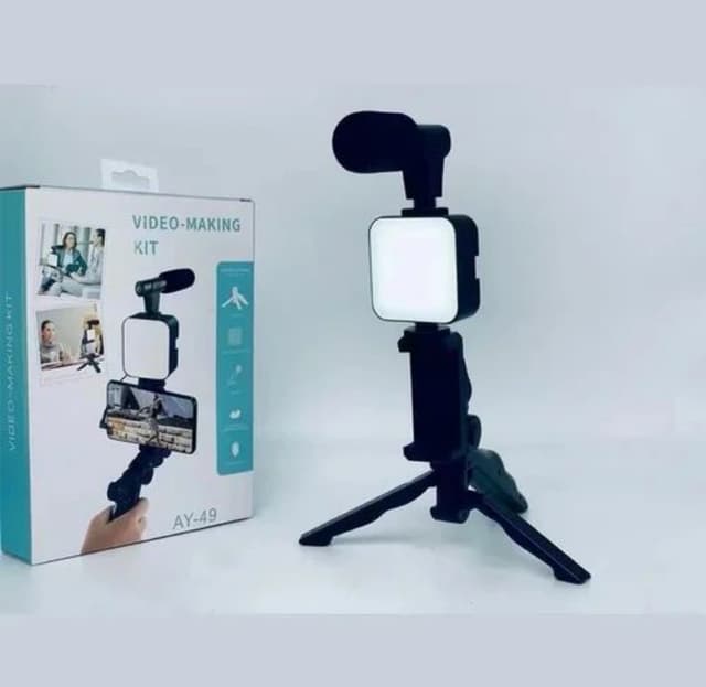 Black AY-49 Video Making Kit, For Photography, Mobile