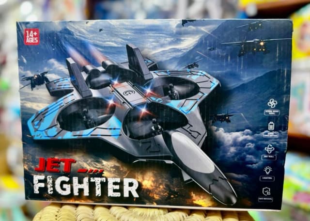 Remote Control Aeroplane RC Plane for 6-16 Years Kids Boys Adults Fighter Jet Toy 2.4 GHz with LED Lights 360° Flip Hovering Stunt Roll Spin Flight Aircraft Foam Glider Airplane Hobby Toy