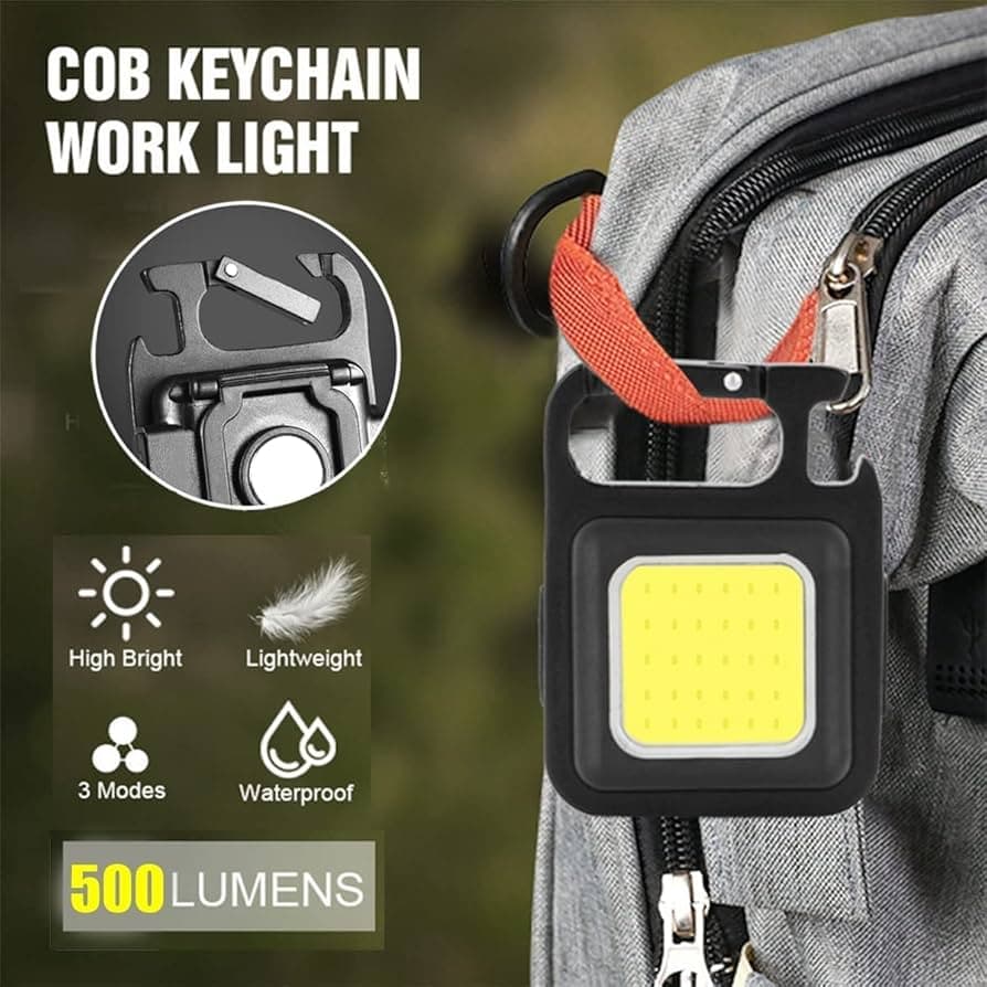 TREAMS Rechargeable Kitchen Mini Flashlight Led Light with Bottle Opener Multipurpose 3