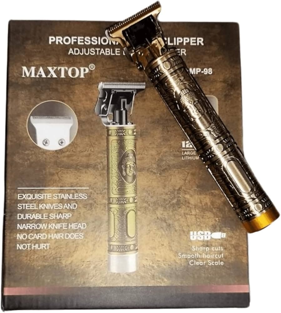 Men Maxtope Professional Hair Clipper Adjustable Blade Clipper, 1200Ma Large Capcity Lithium Ion Battery, Usb Charging.
