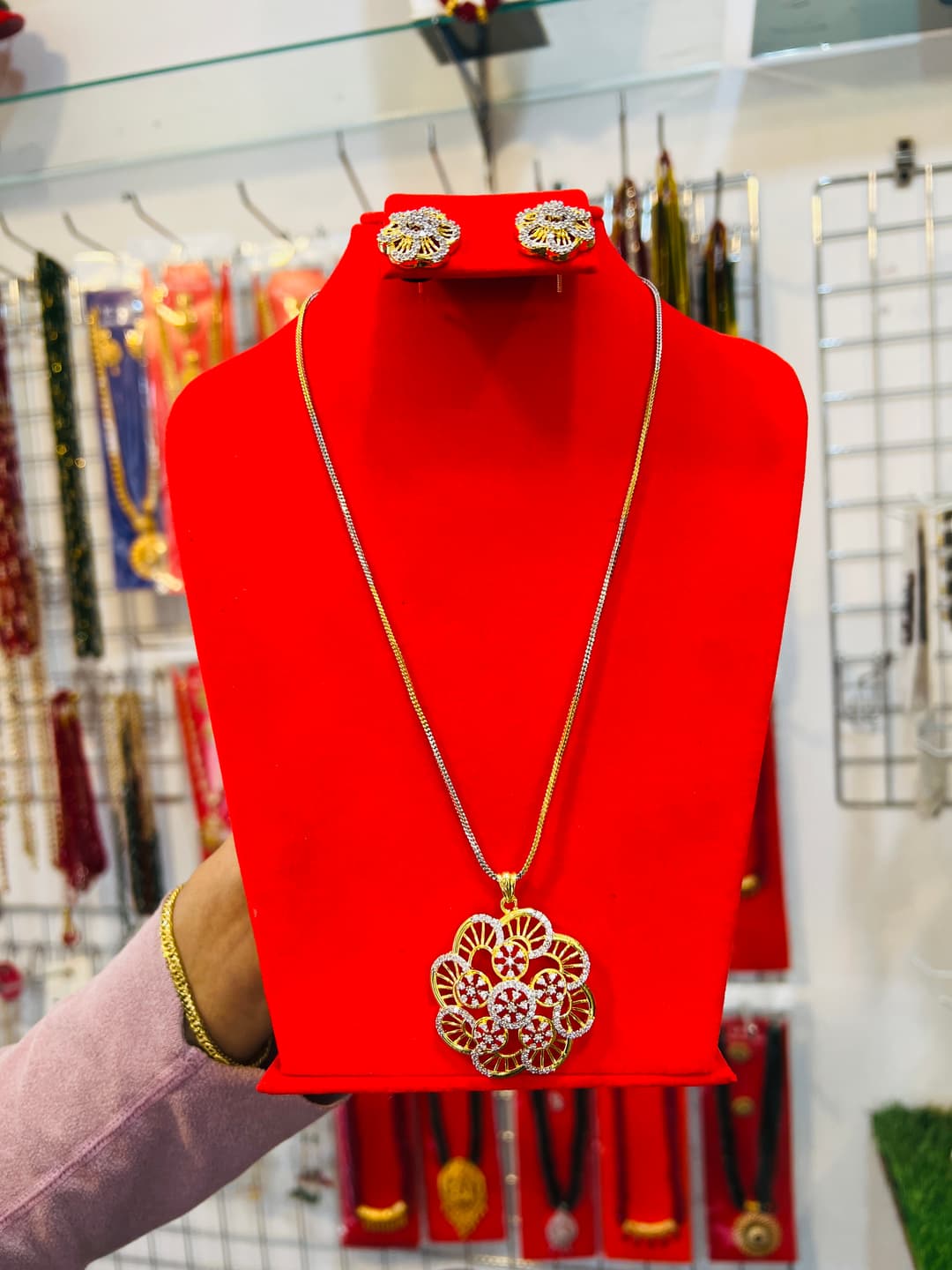 Glamour And Beauty Necklace Nepali Mala for Party and Weeding, Premium Design 1