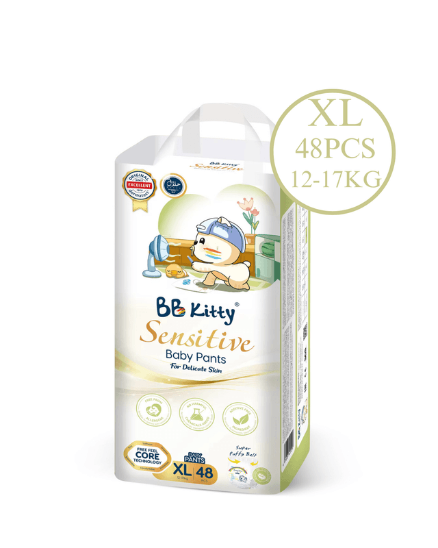 Bb Kitty Ultra Absorptive XL Size 48 Pcs - Pull up pants Baby Diapers (2-3 Years,12-17 kgs) Pant Style
