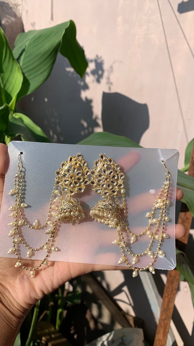 Two in one bahubali Earing