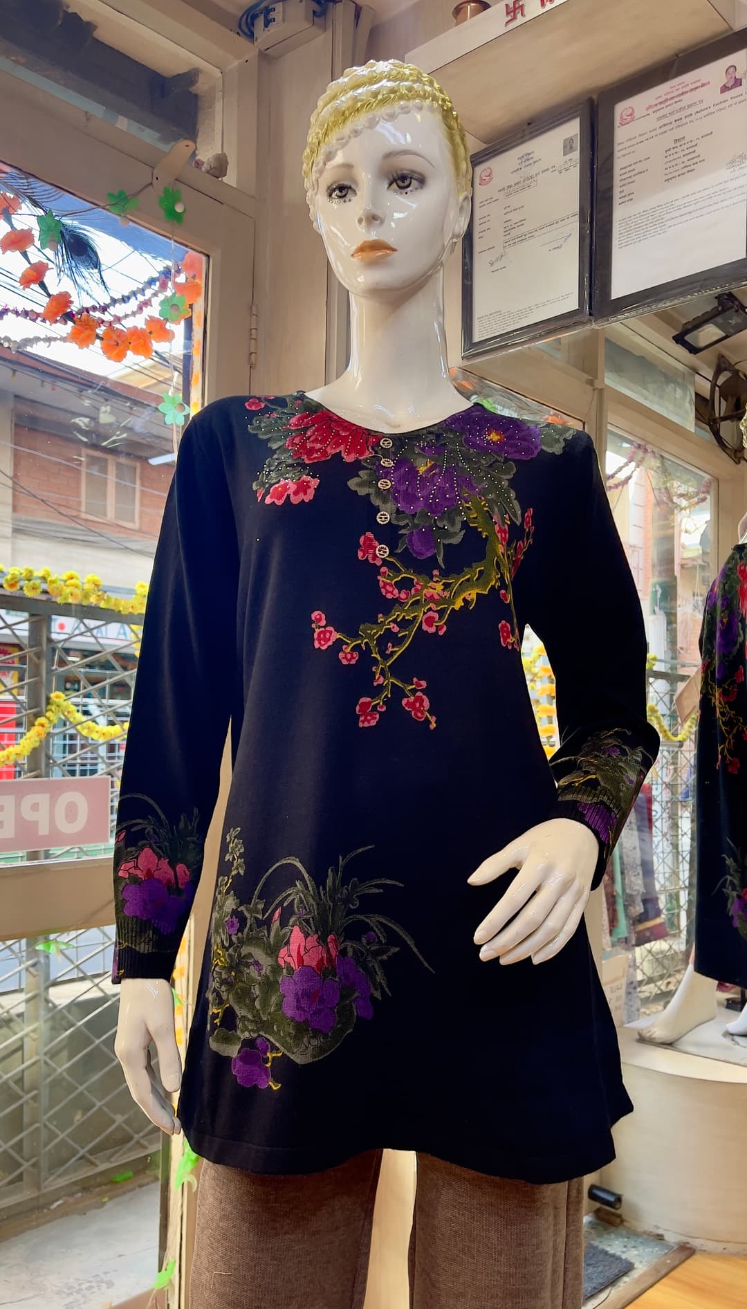 Pashmina Long Tops 1