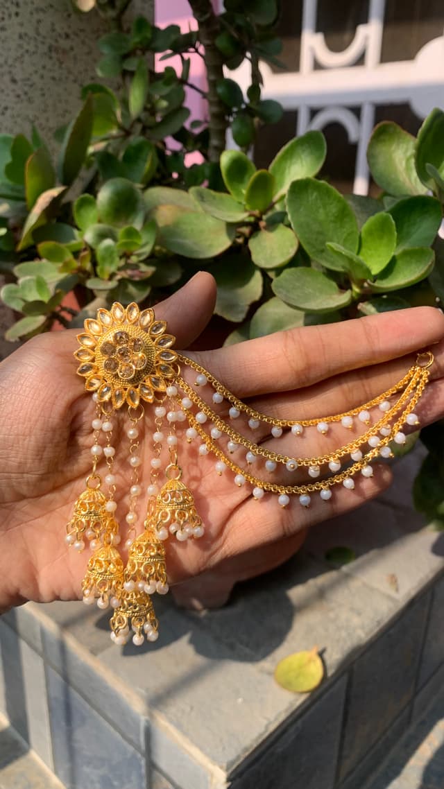 Two in one bahubali jhumka