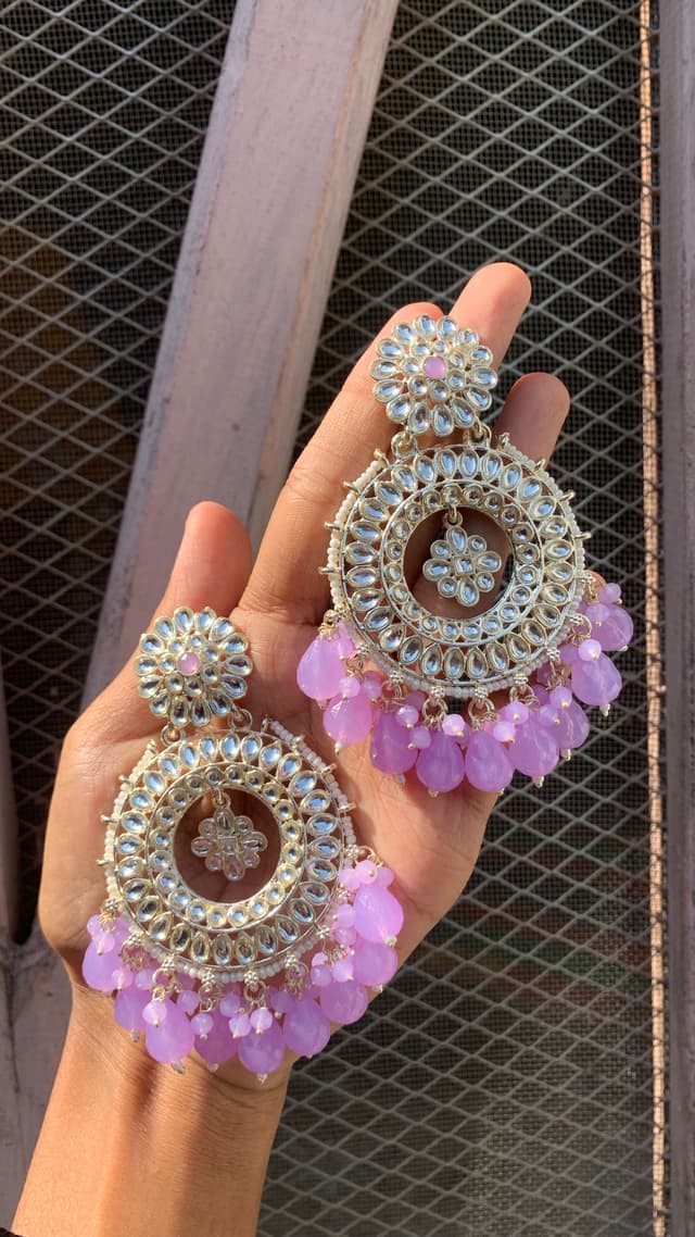 Big kundan jhumka