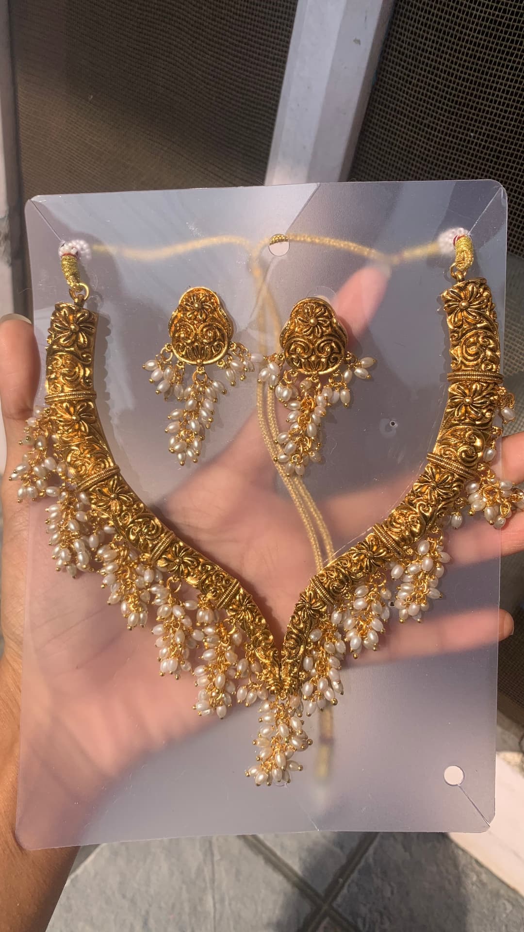 Golden Necklace party necklace for Women 2