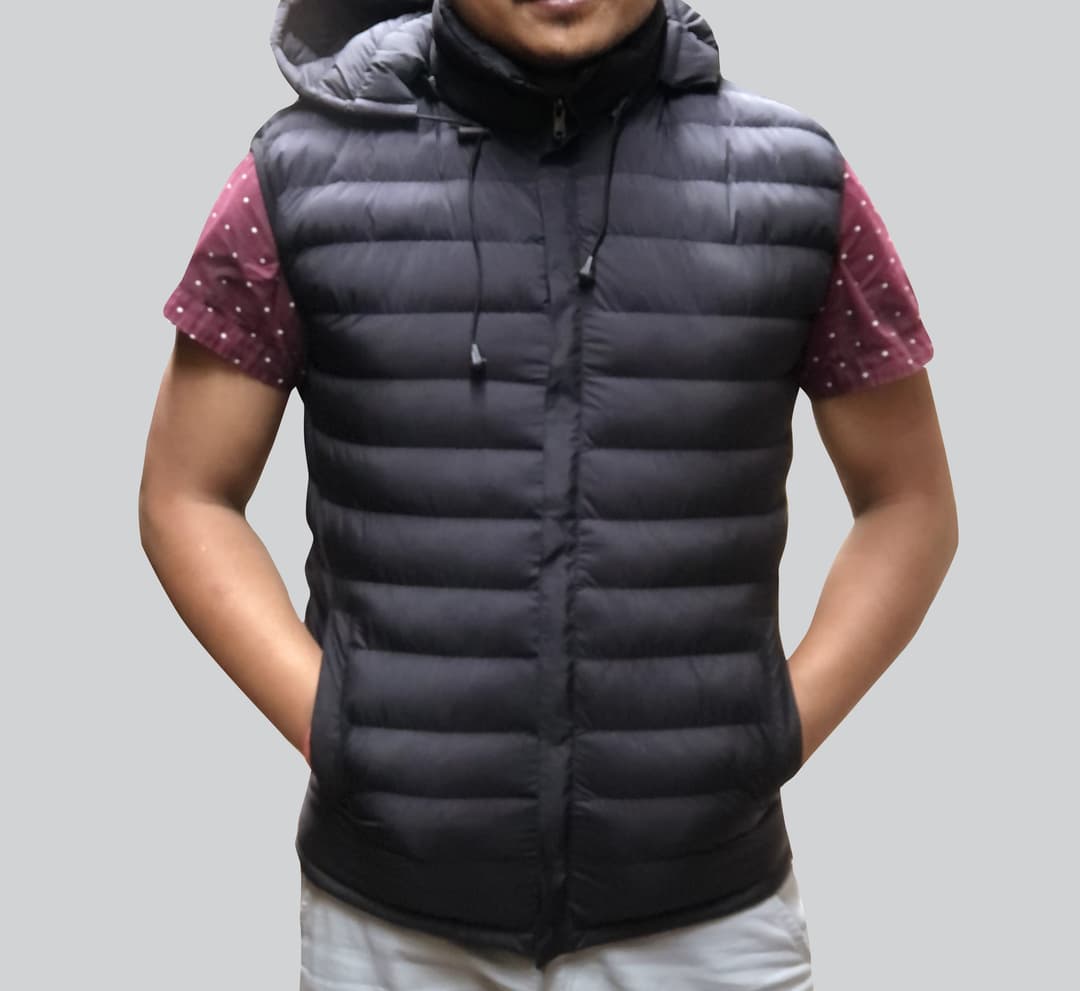 Moonstar 3 Layer Sleeveless Silicon Hooded Jacket For Men - Fashion | Multicolor 4
