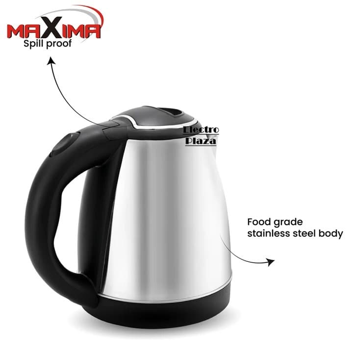 MAXIMA MX-1941SS Premium Quality 1500W Electric Kettle Water Boiler 15* 2