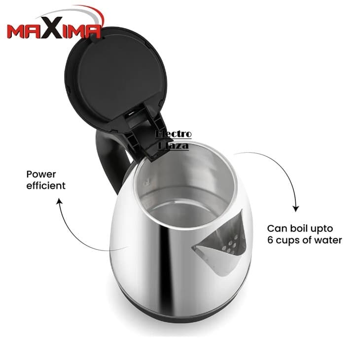 MAXIMA MX-1941SS Premium Quality 1500W Electric Kettle Water Boiler 15* 1