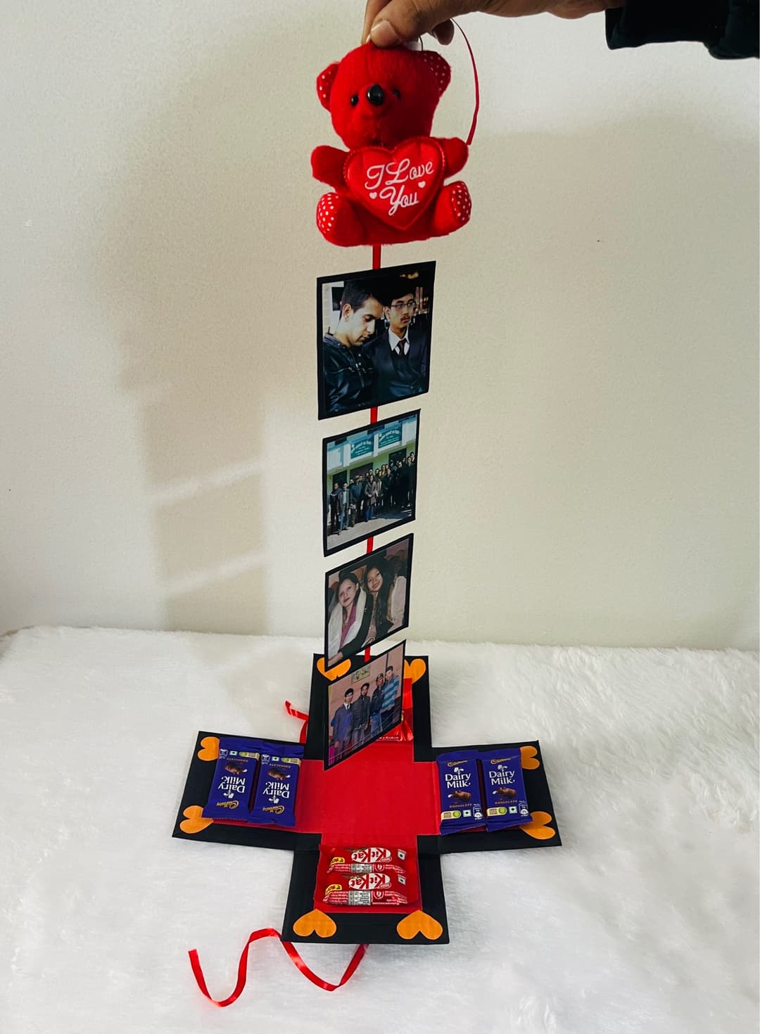 Chocolate Explosion Box With Doll and Photos 3