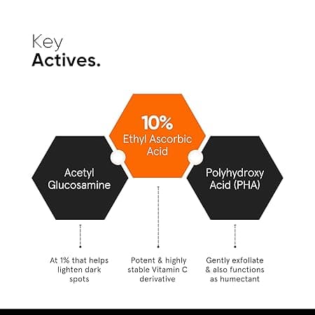 Minimalist Dull Skin, Dark Spots & Uneven Tone Treatment 10% Vitamin C Face Serum | Formulated & Tested For Sensitive Skin with Ethyl Ascorbic Acid & PHA | All Skin Types| Brightening & Hydrating Formula for Men & Women | 10 ml 2