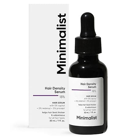 Minimalist Hair Growth Serum With 3% Redensyl, 3% Anagain, 3% Procapil, 5% Capixyl & 4% Baicapil 18% Hair Growth Actives | For Hair Fall Control | For Men & Women | 30 ml