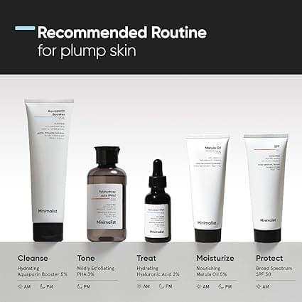 Minimalist 2% Hyaluronic Acid Serum for Face for Intense Hydration, Glow & Lesser Fine Lines | Helps with Skin Dryness & Elasticity | For Women & Men | For all Skin Types | 1 Fl Oz / 30 ml 5