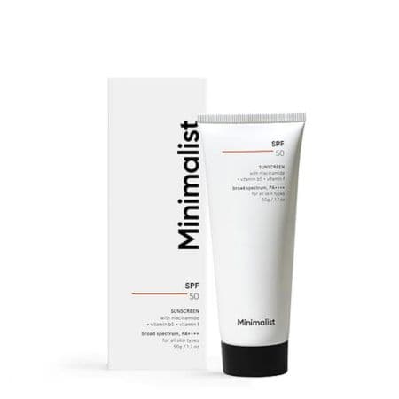 Minimalist Sunscreen SPF 50 PA++++ 50g, Broad Spectrum, For Women & Men Both