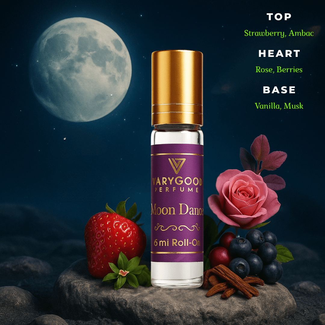 VaryGood Perfumes Moon Dance Attar Roll-On 6ml | Elegant Floral & Woody Perfume Inspired by the Night 3