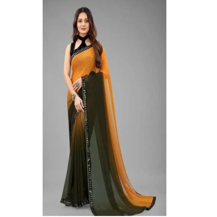 Multicolor Georgette Saree 2