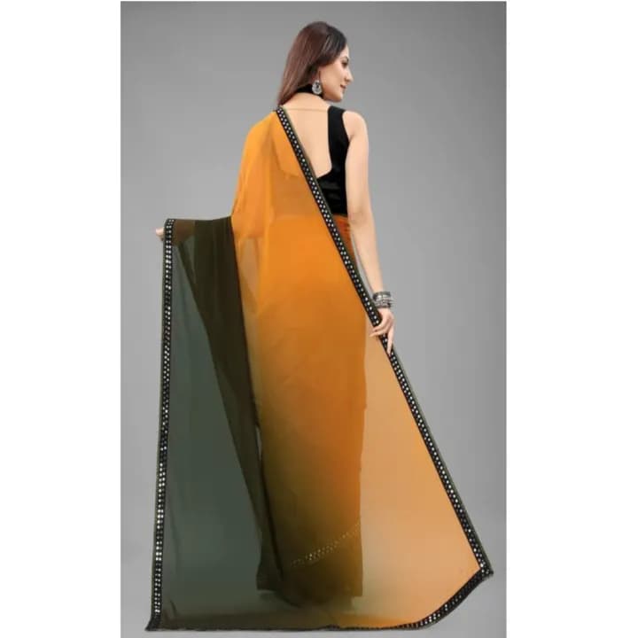 Multicolor Georgette Saree 3