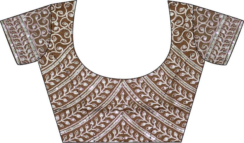 Stylish Embroidered Bollywood Organza Saree with Sequin work | Trendy Party & Festive Wear | Traditional Ethnic Fashion | Buy Online 4